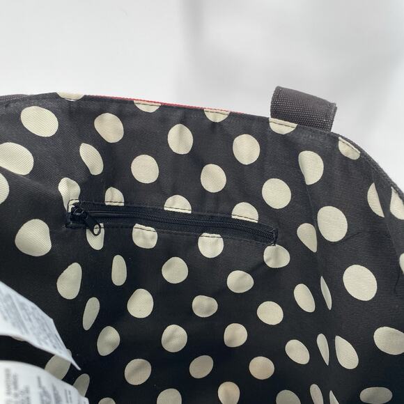 Disney Mickey and Minnie Red Striped Tote Bag Canvas - Picture 9 of 9